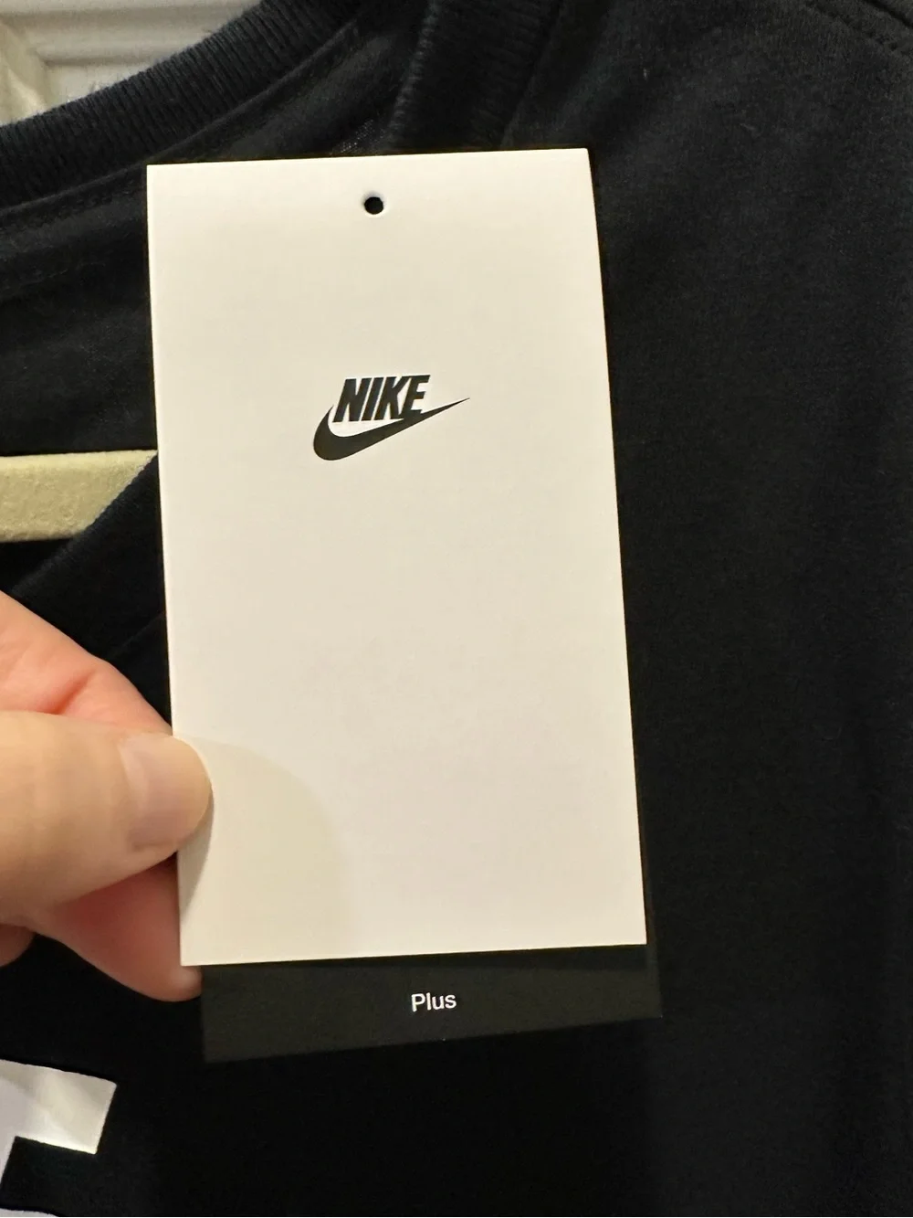 Nike 1X Black Logo Crewneck Cotton Tee Shirt NWT